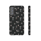 Sleigh in Grey Samsung Galaxy Phone Case – Chic Monochrome Christmas Edition