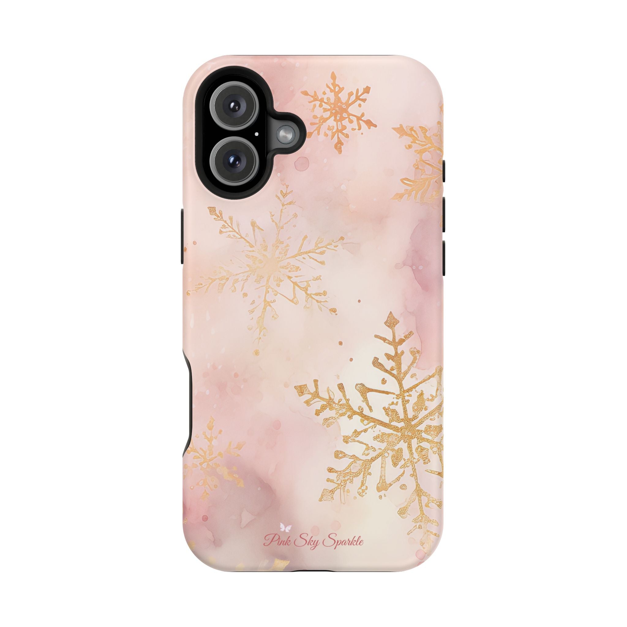 Pink & Gold Winter Wonderland Magnetic iPhone Case