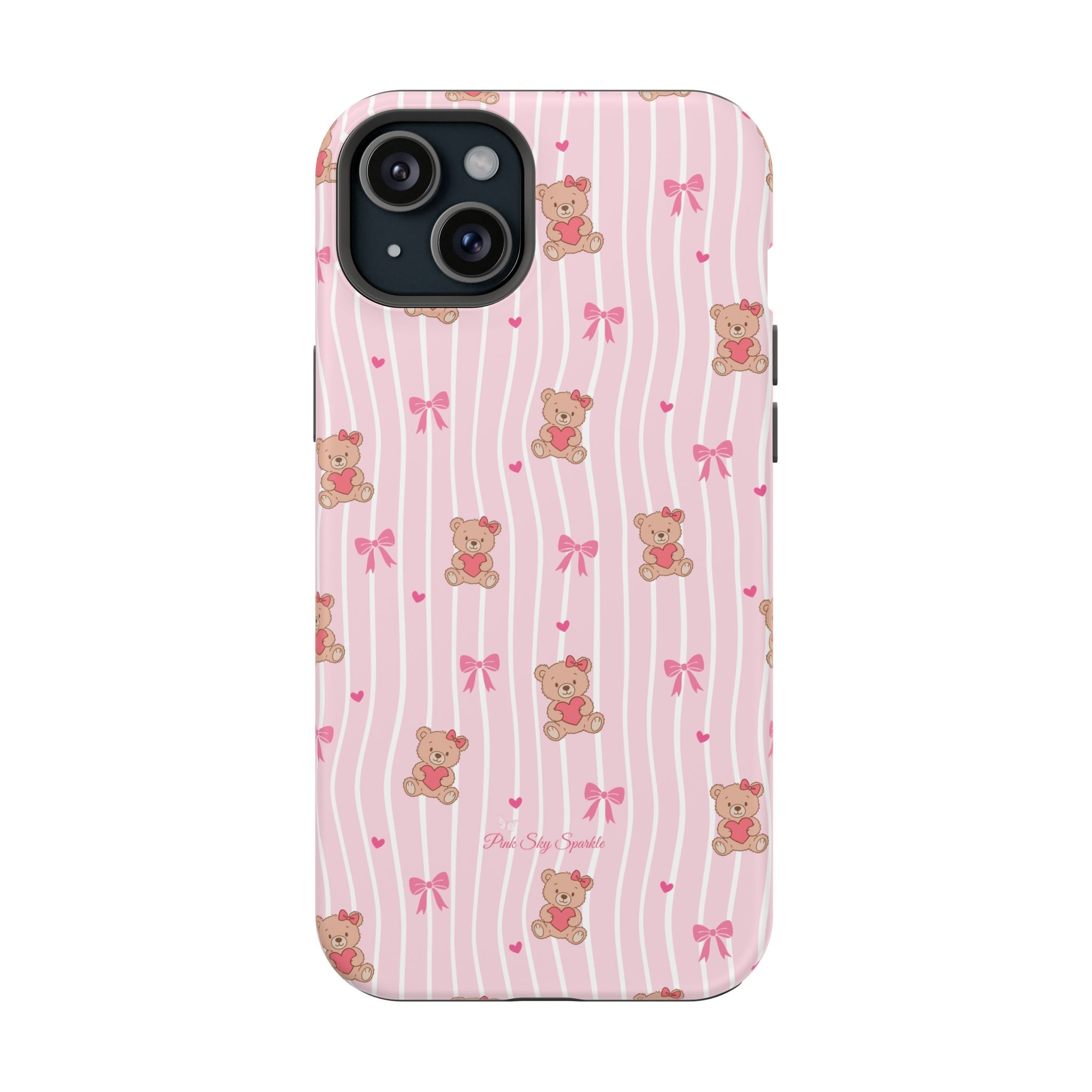 Teddy Hearts Magnetic iPhone Case
