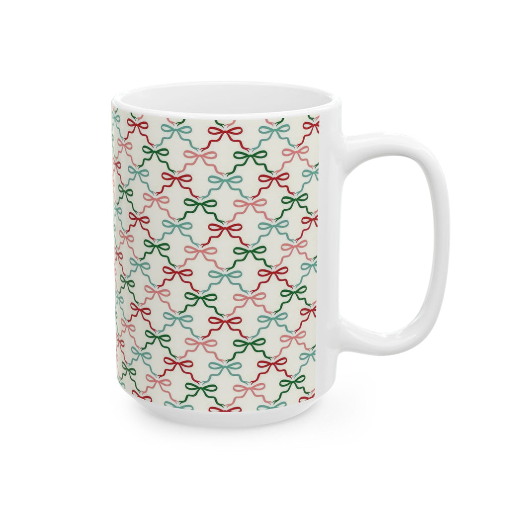 Festive Bows Ceramic Mug