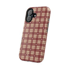 Rustic Plaid Magnetic iPhone Case – Cozy Cabin Christmas Edition