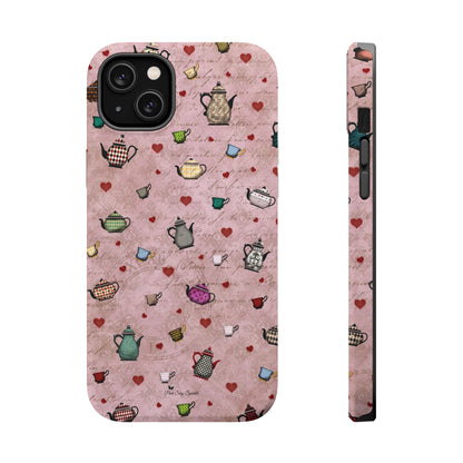 Tea Hearts Magnetic iPhone Case