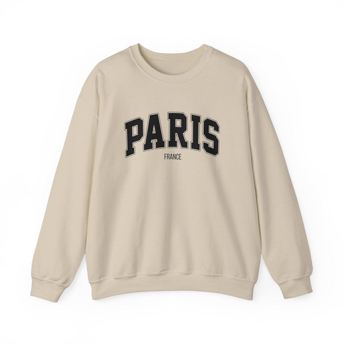 París, Francia Sudadera unisex con cuello redondo