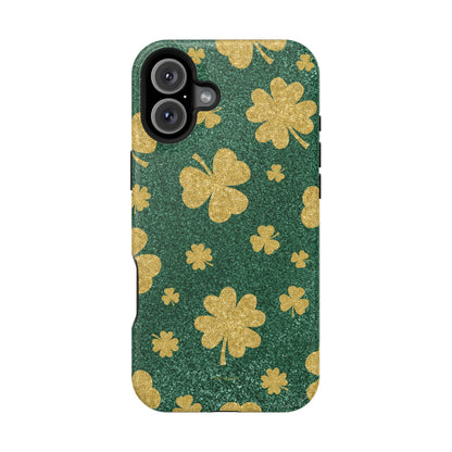 Shamrock Sparkle Magnetic iPhone Case