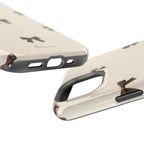 Café Crème Bows MagSafe-Compatible Magnetic iPhone Case