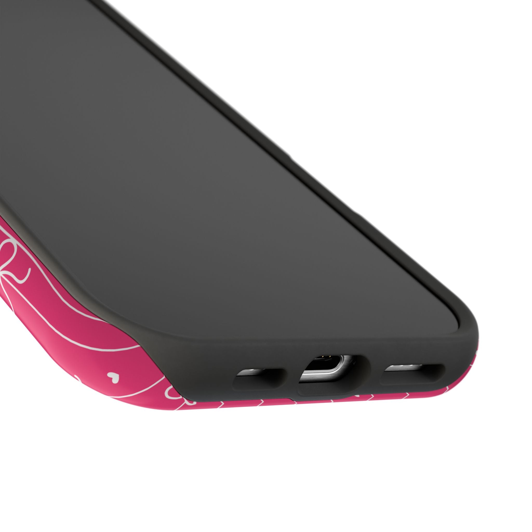 Hearts & Bows | Pink Magnetic iPhone Case