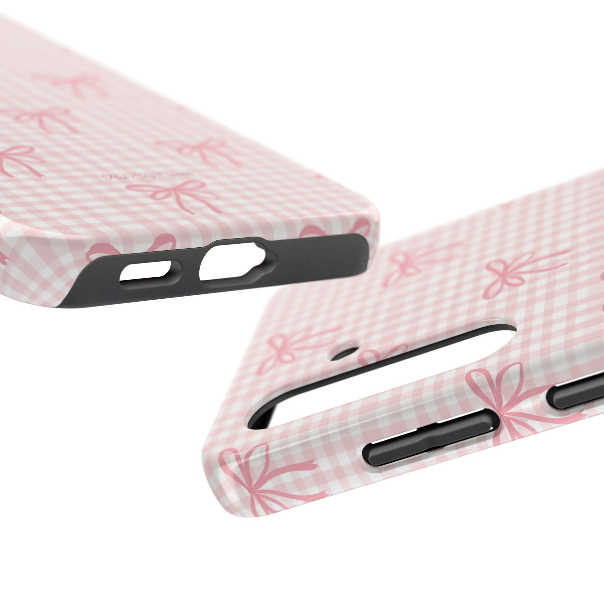 Pink Gingham Coquette Samsung Galaxy Phone Case
