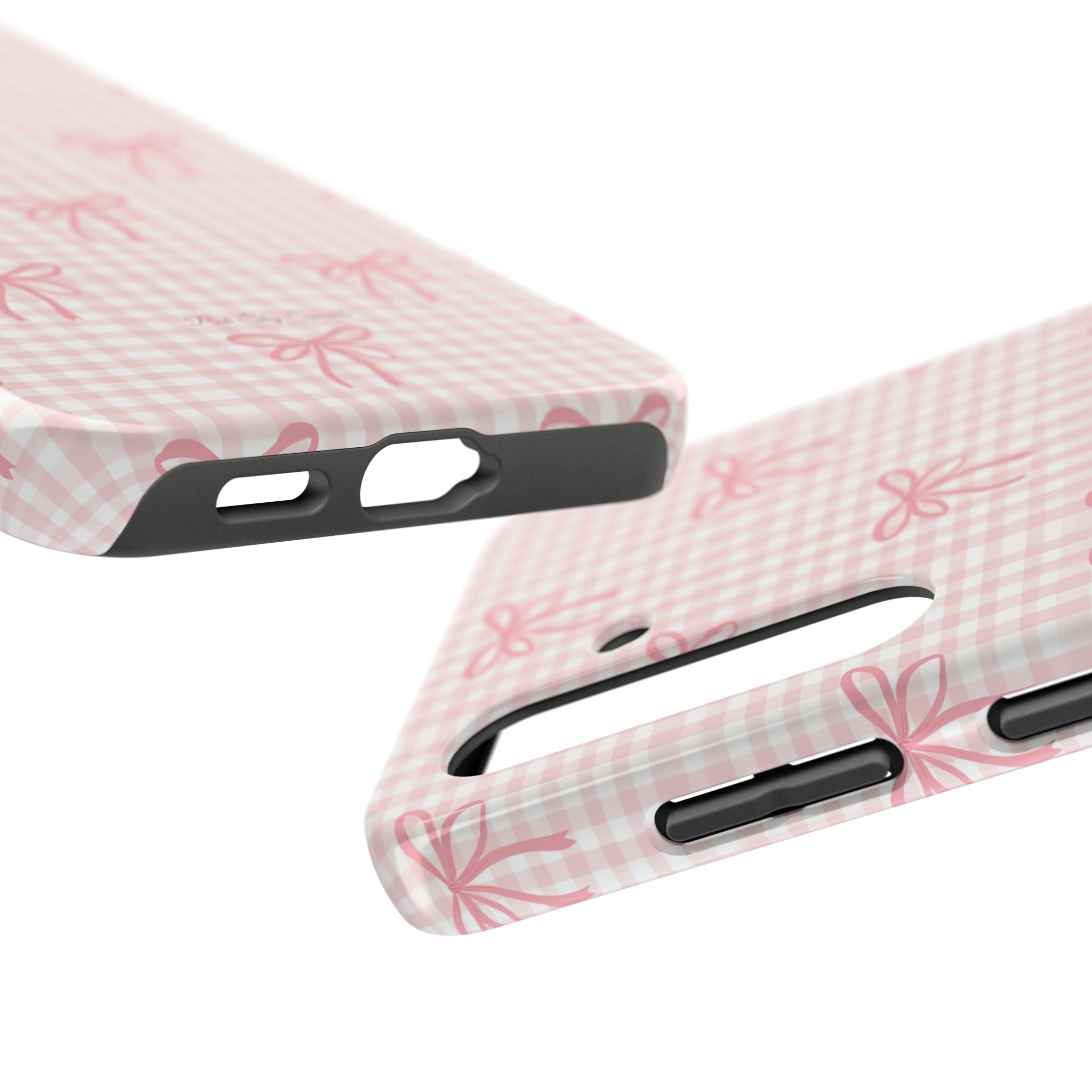 Pink Gingham Coquette Samsung Galaxy Phone Case
