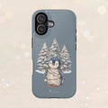 Penguin with Holiday String Lights MagSafe-Compatible Magnetic iPhone Case