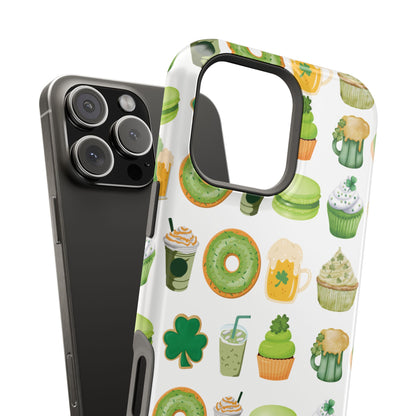 St. Patrick's Day Sips and Sweets Magnetic iPhone Case