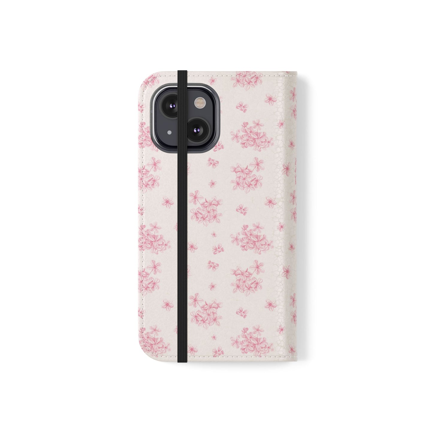 Pink Bloom Wallet Flip Case for iPhone