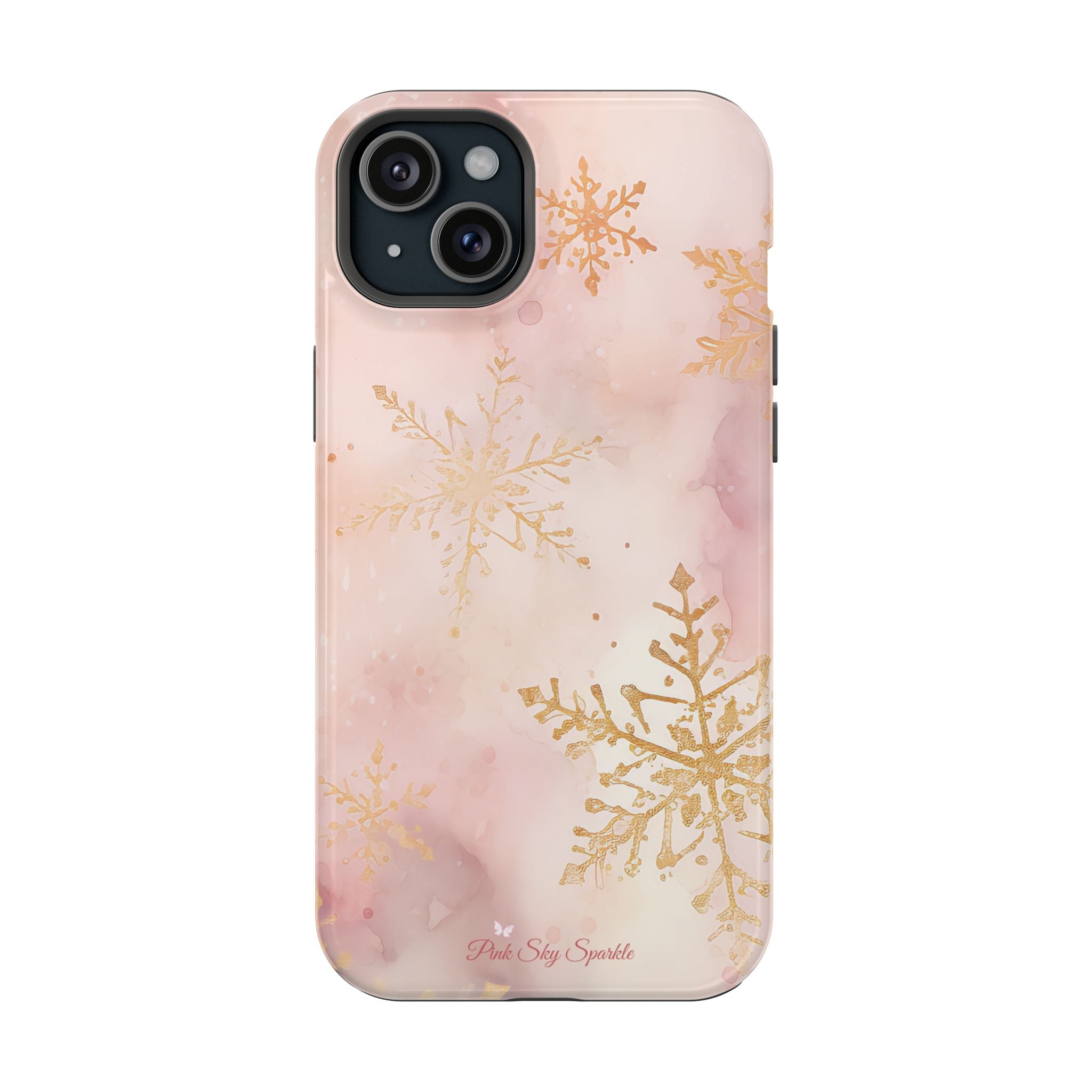 Pink & Gold Winter Wonderland Magnetic iPhone Case