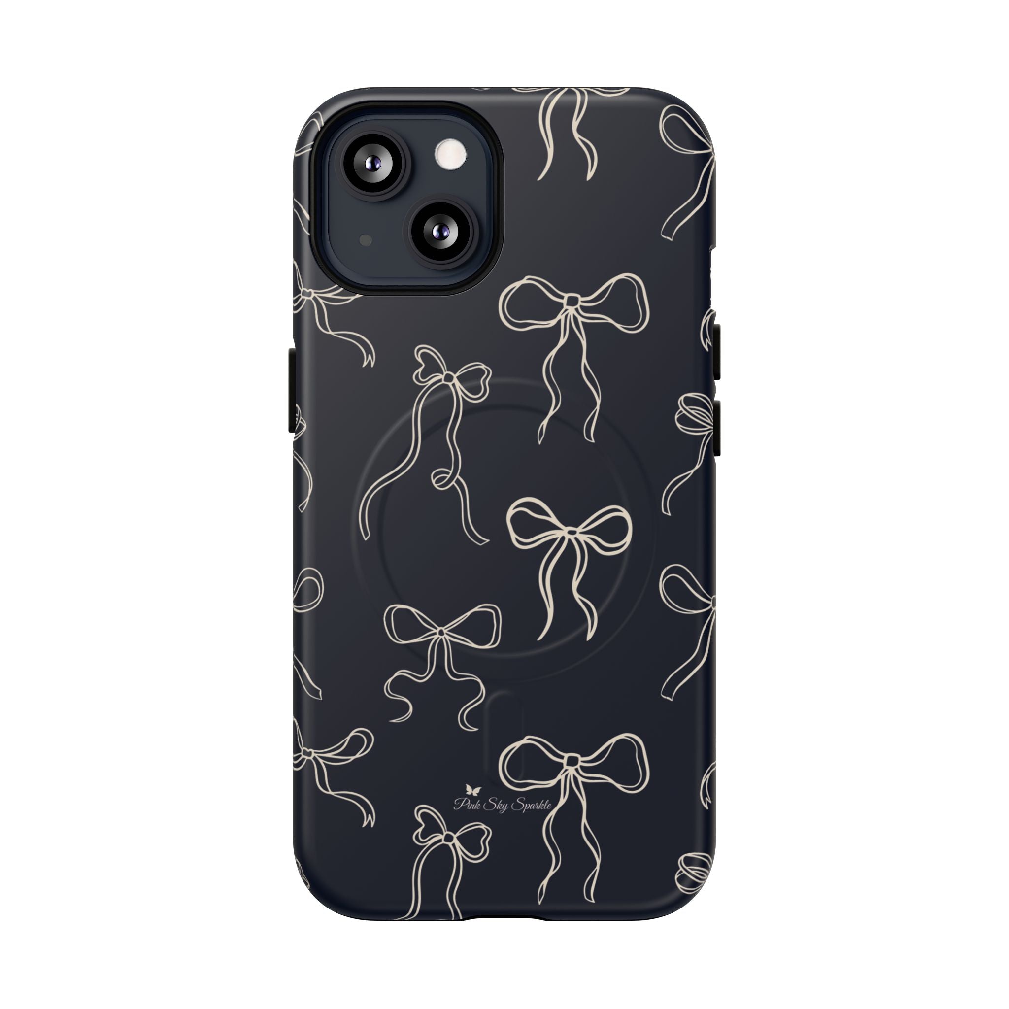 Funda magnética para iPhone con lazos de medianoche