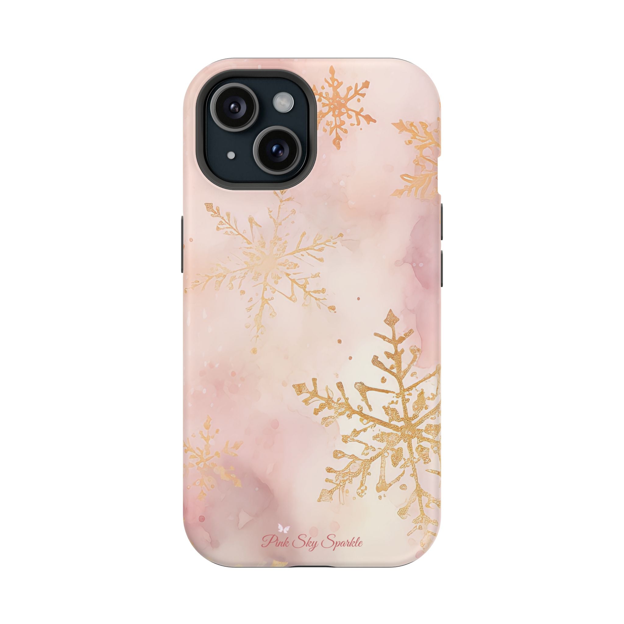 Pink & Gold Winter Wonderland Magnetic iPhone Case