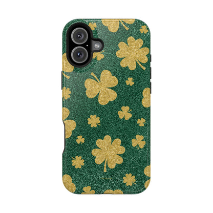 Shamrock Sparkle Magnetic iPhone Case