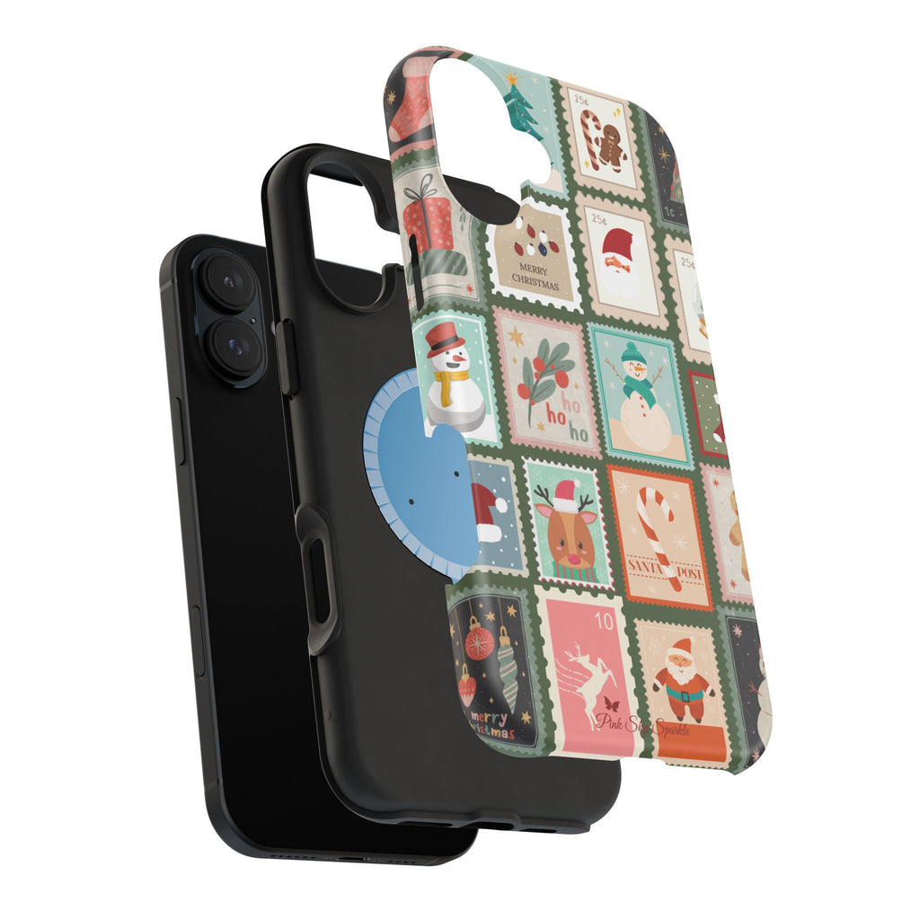 Santa’s Stamp Collection Magnetic iPhone Case