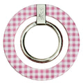 Pink Gingham MagSafe Phone Ring Grip