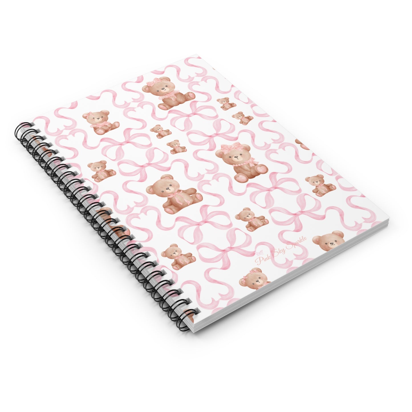 Teddy Bear Coquette Spiral Notebook