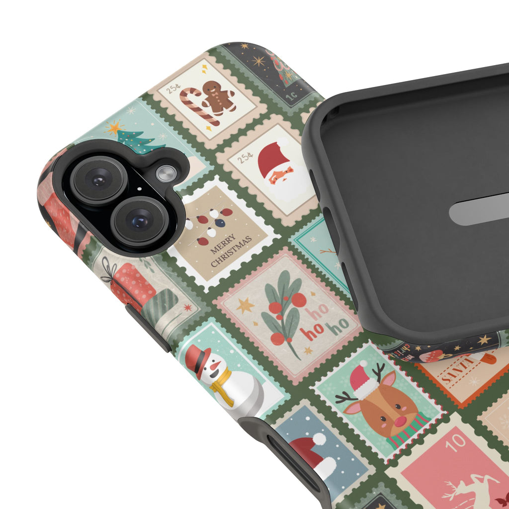 Santa’s Stamp Collection Magnetic iPhone Case