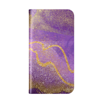 Amethyst Sparkle Wallet Flip Case-Phone Case-Printify-PINK SKY SPARKLE-Protective wallet flip case for smartphones with 360° protection, fold-over design, card slots, and stylish pattern options. Perfect for adding a fashionable touch while keeping your phone safe. Available in a variety of designs including bold, elegant, and chic styles.