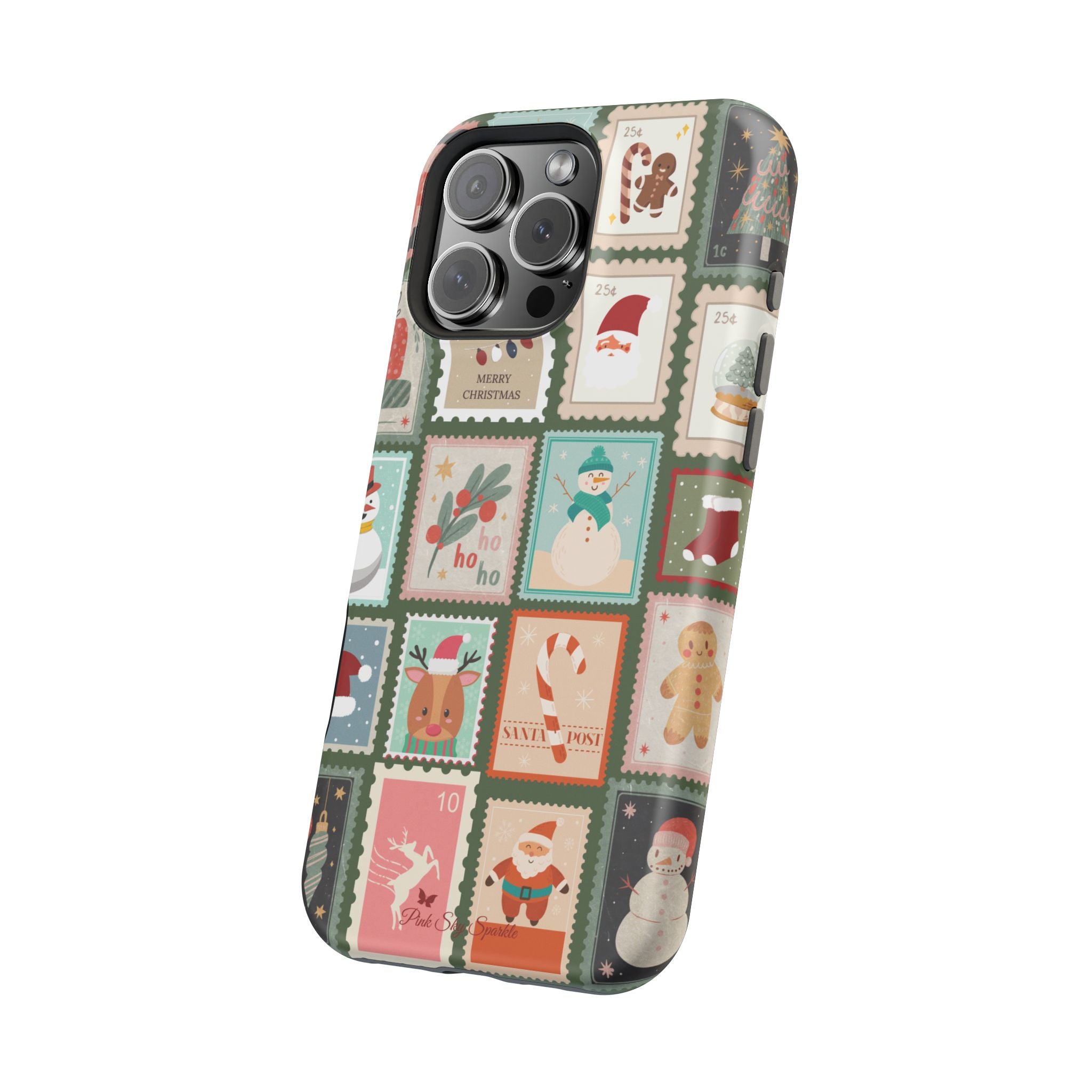 Santa’s Stamp Collection Magnetic iPhone Case