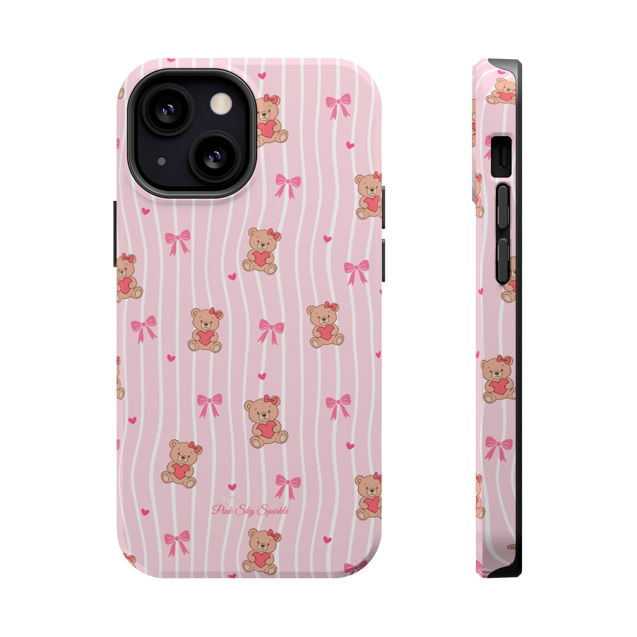 Teddy Hearts Magnetic iPhone Case