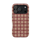 Rustic Plaid Magnetic iPhone Case – Cozy Cabin Christmas Edition