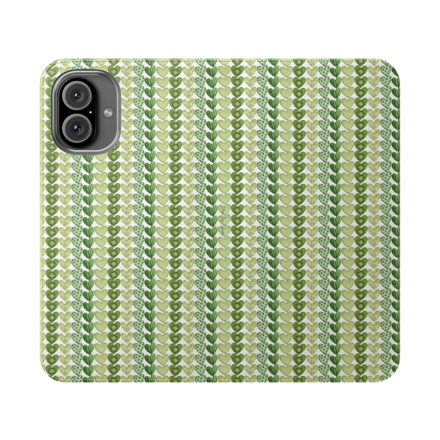 Lucky Hearts Wallet Flip Case for iPhone