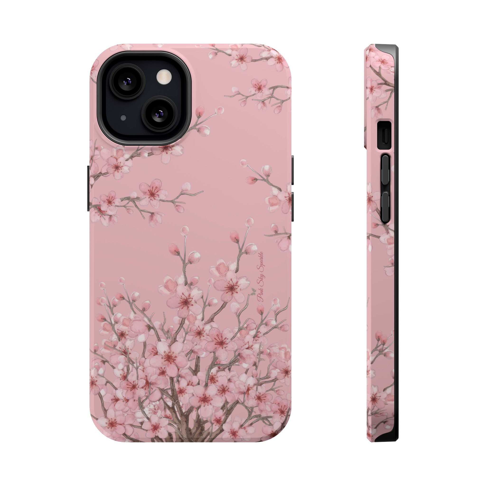 Pink Blossoms MagSafe-Compatible Magnetic iPhone Case