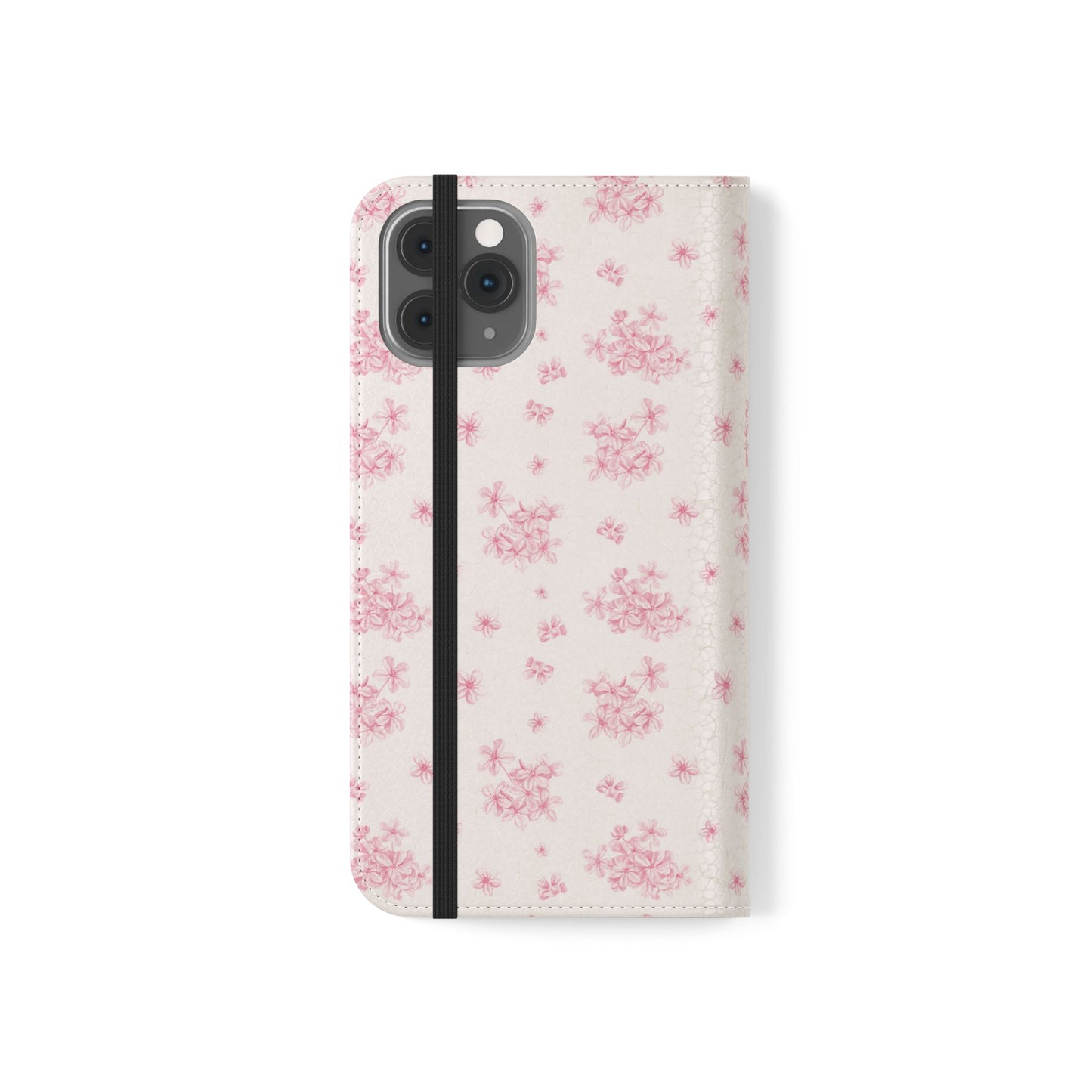 Pink Bloom Wallet Flip Case for iPhone