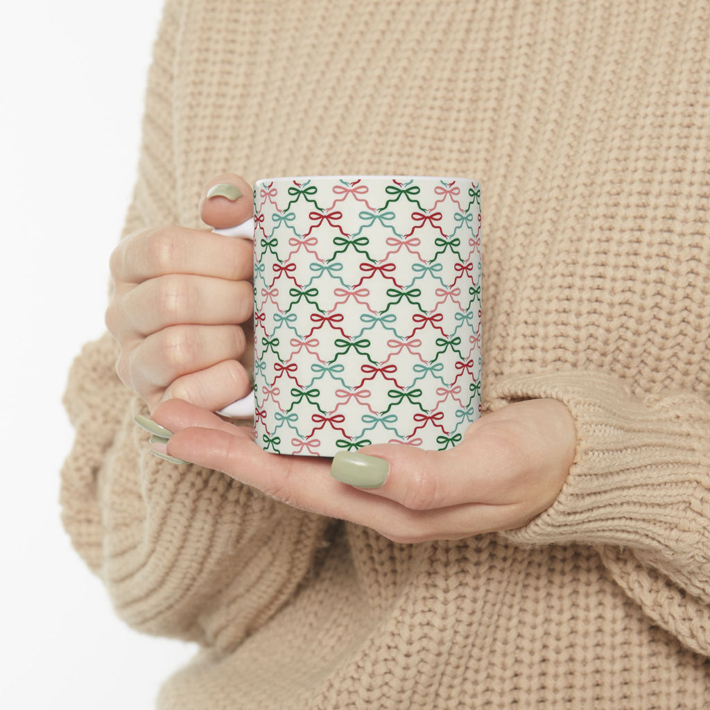 Festive Bows Ceramic Mug
