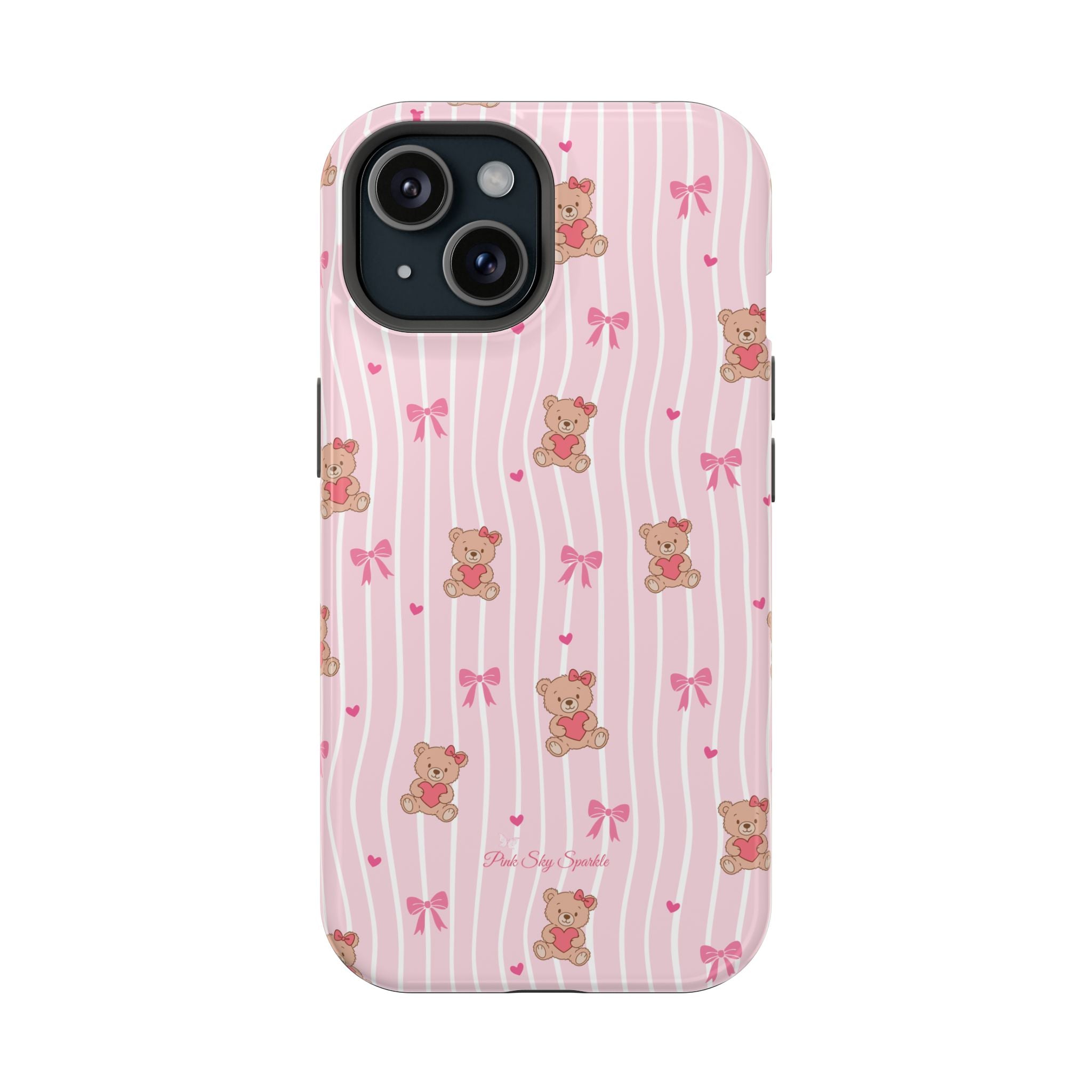 Teddy Hearts Magnetic iPhone Case