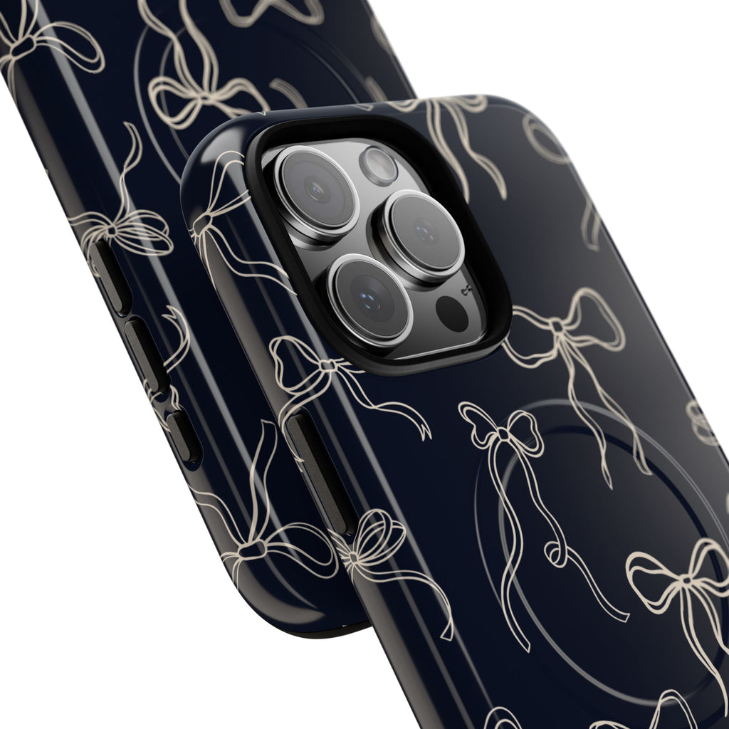 Funda magnética para iPhone con lazos de medianoche