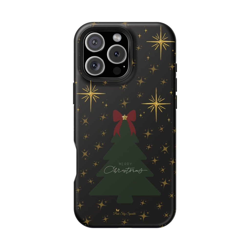 Starry Night Magnetic iPhone Case - Black Aesthetic Christmas Phone Cover