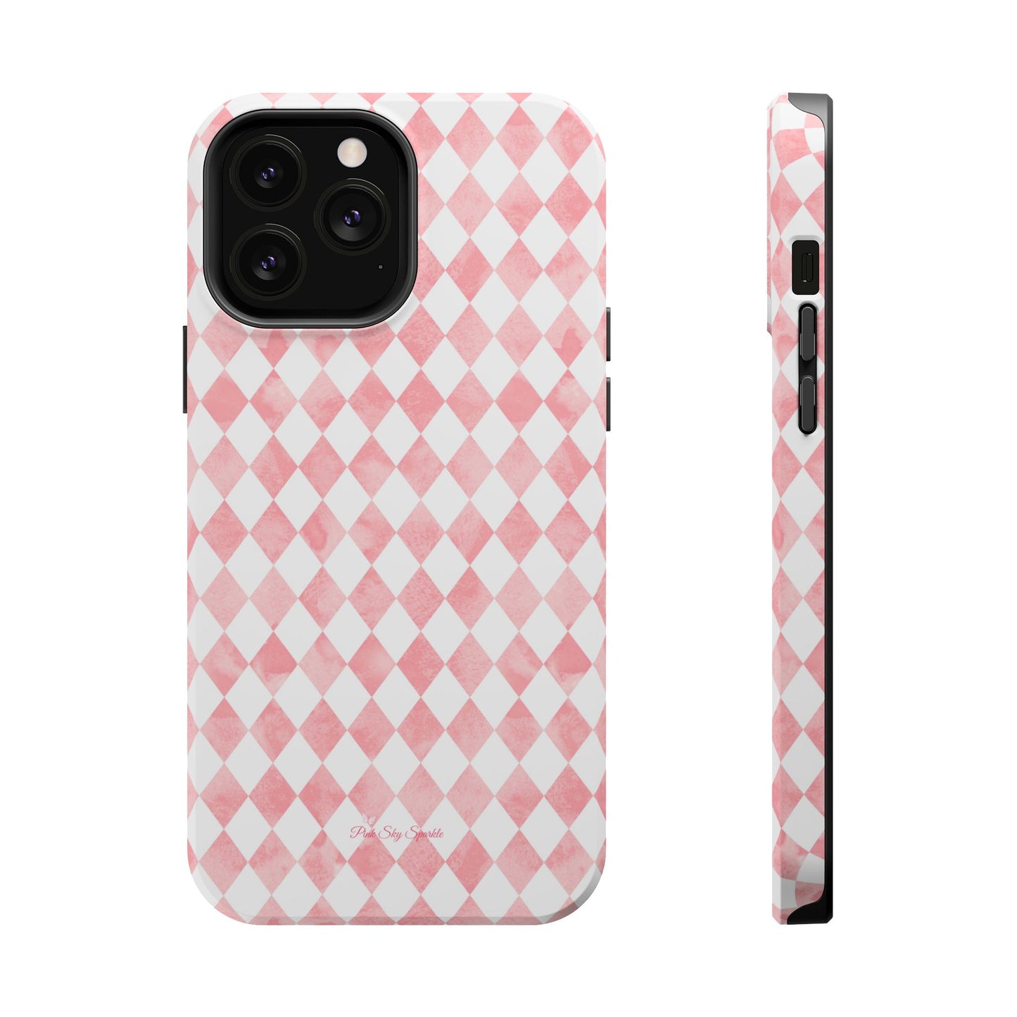 Rosy Harlequin Magnetic iPhone Case