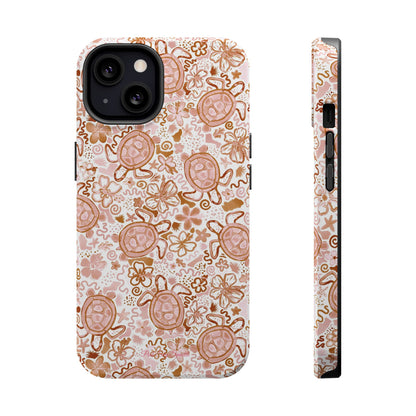 Funda magnética para iPhone Turtle Time – Boho Chic