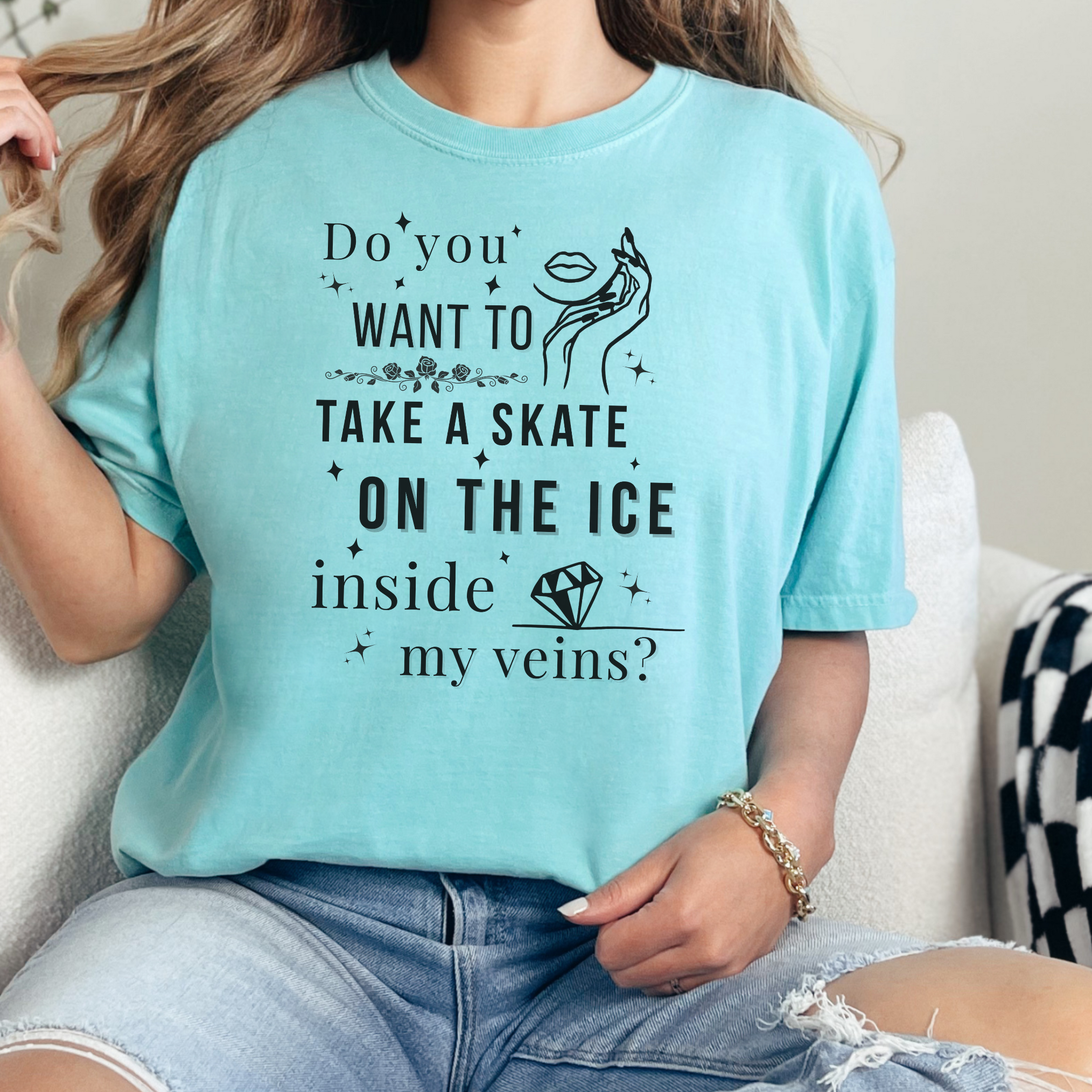 Do You Want to Take a Skate on the Ice Inside My Veins T-Shirt