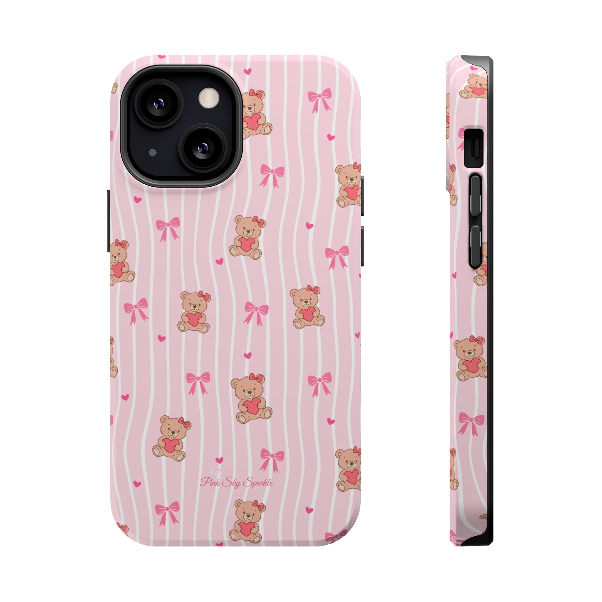 Teddy Hearts Magnetic iPhone Case