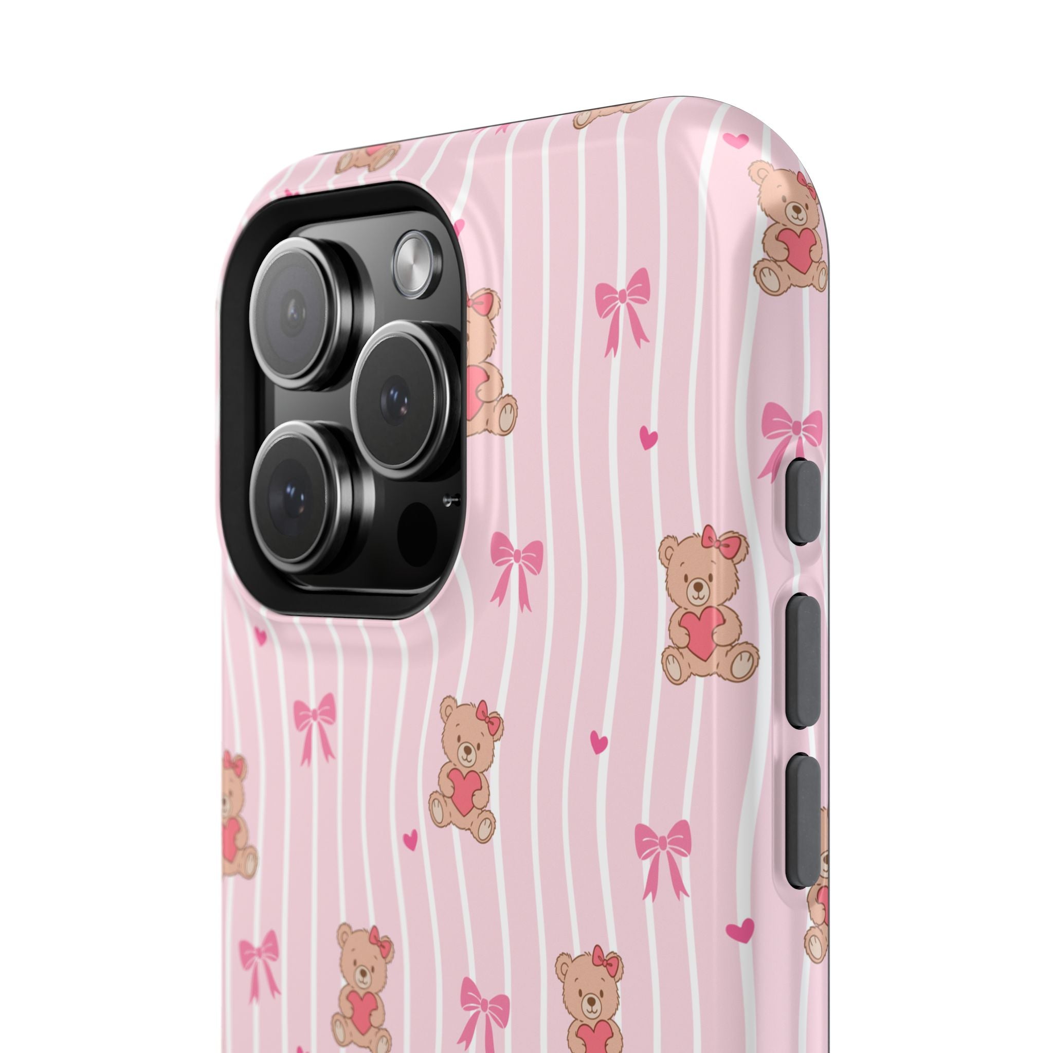 Teddy Hearts Magnetic iPhone Case