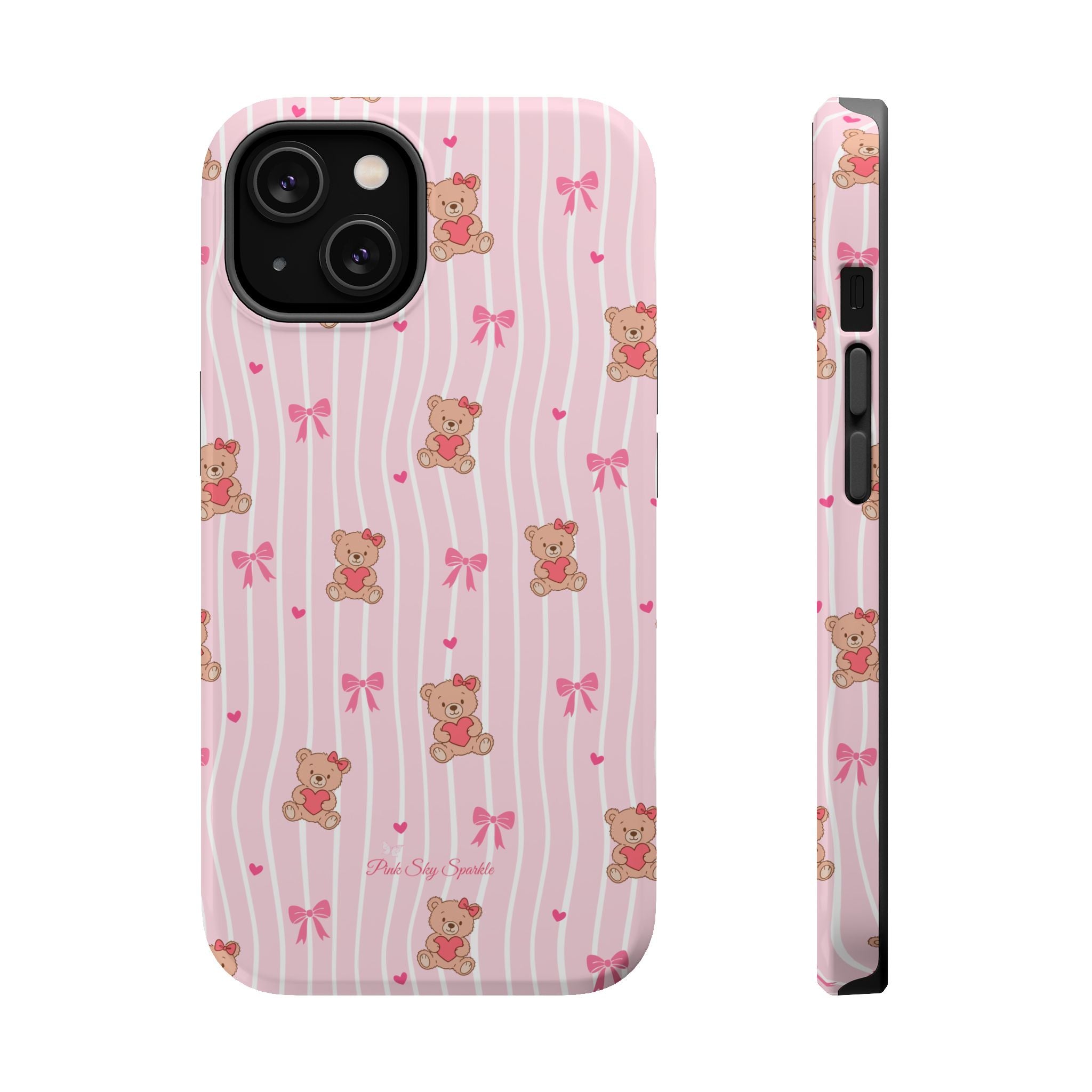 Teddy Hearts Magnetic iPhone Case
