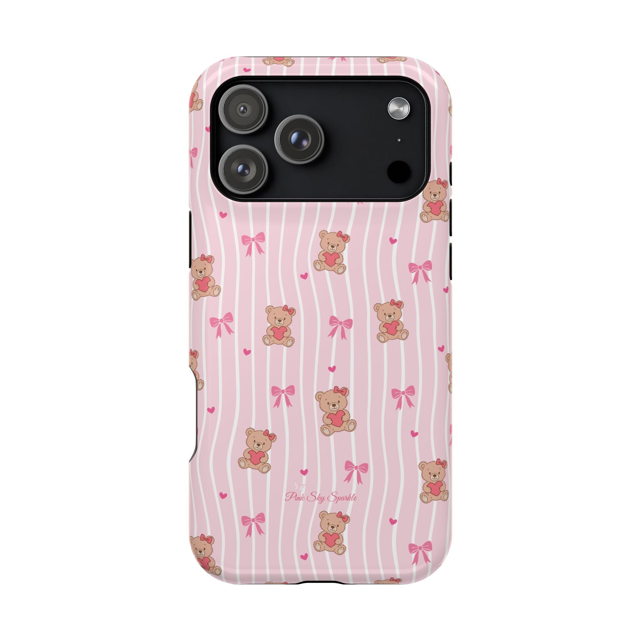 Teddy Hearts Magnetic iPhone Case