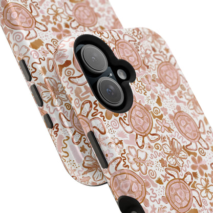 Funda magnética para iPhone Turtle Time – Boho Chic