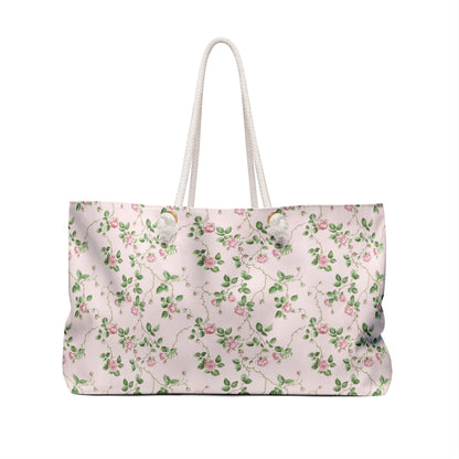 Rosy Vines Weekender Tote Bag