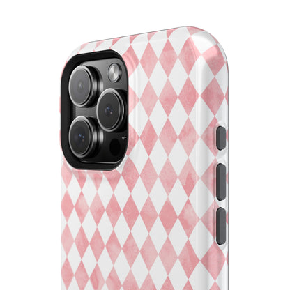 Rosy Harlequin Magnetic iPhone Case