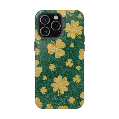 Shamrock Sparkle Magnetic iPhone Case