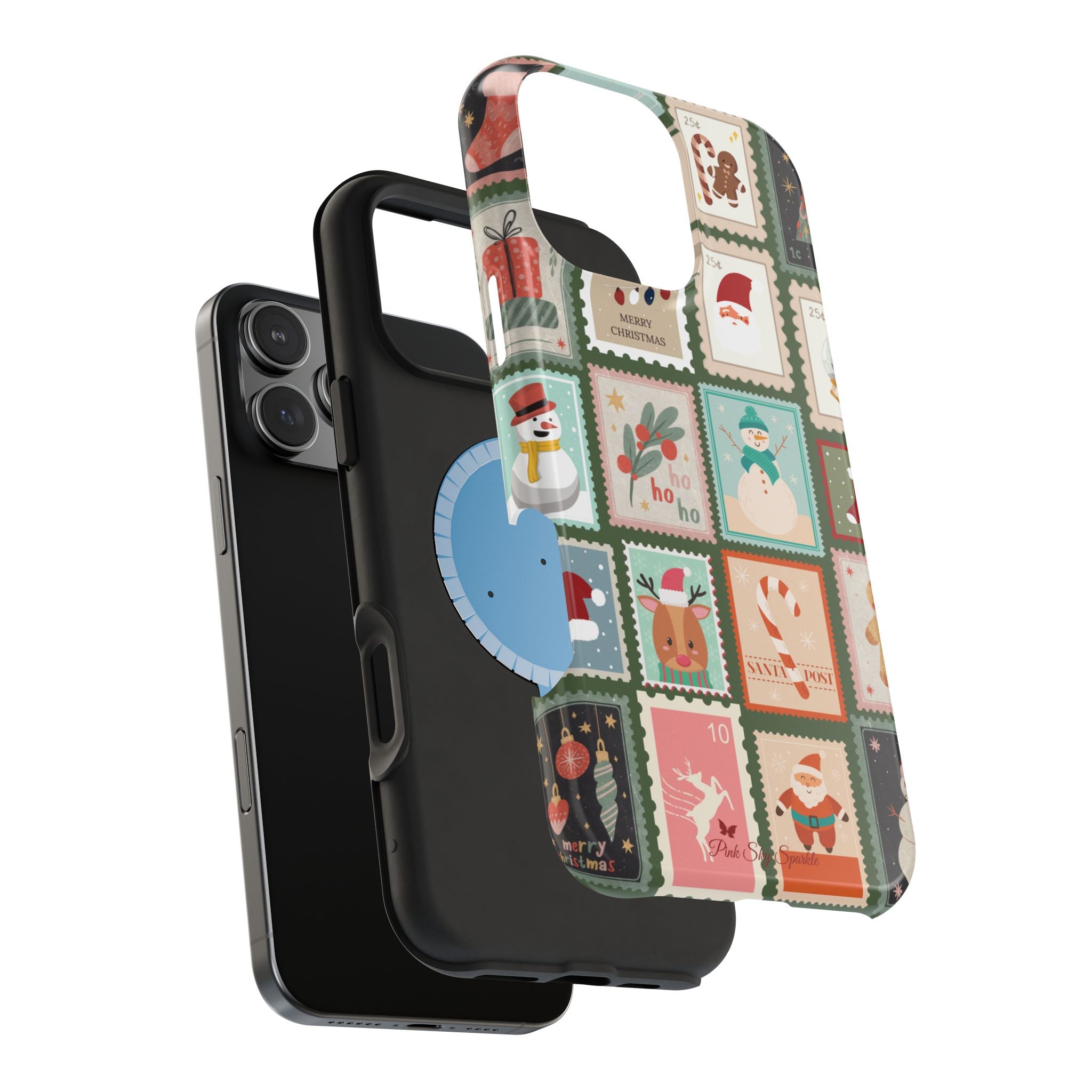 Santa’s Stamp Collection Magnetic iPhone Case