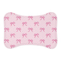 Cute Pink Bow Pet Feeding Mat