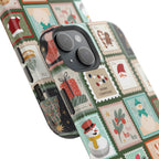 Santa’s Stamp Collection Magnetic iPhone Case