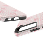 Pink Gingham Coquette Samsung Galaxy Phone Case