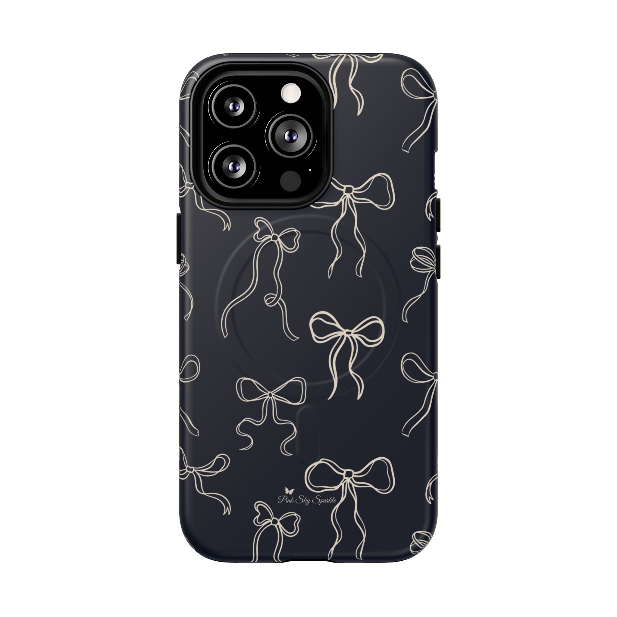 Funda magnética para iPhone con lazos de medianoche